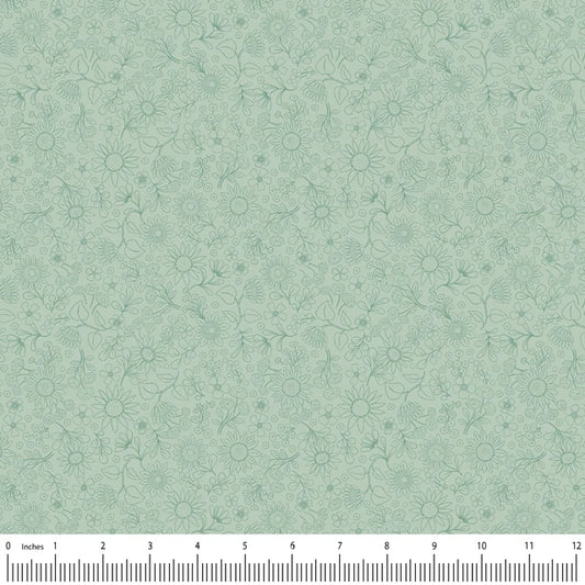 Mia Presley Designs - Tati Abaurre - Sunflower Reverie - Pressed Flowers Green - 120326-04