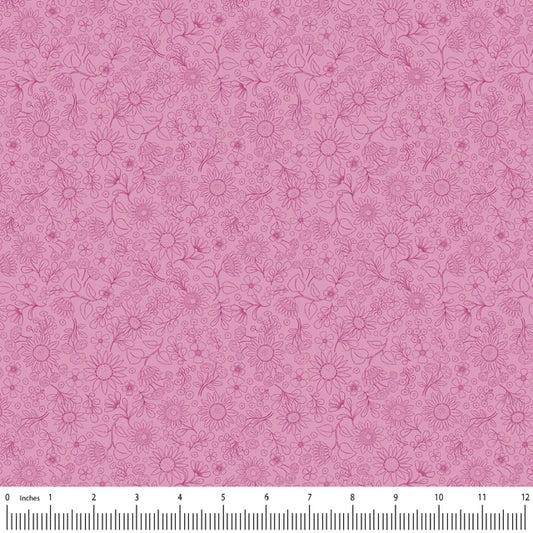 Mia Presley Designs - Tati Abaurre - Sunflower Reverie - Pressed Flowers Pink - 120326-05