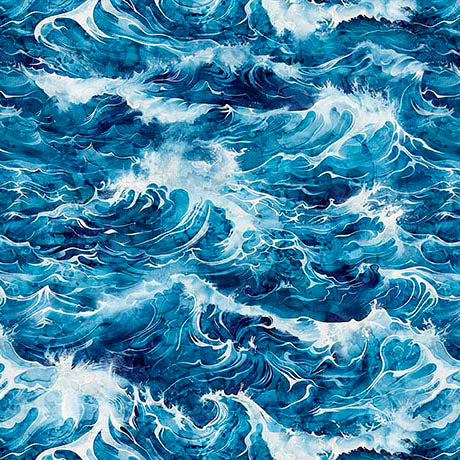 QT Fabrics - Earthly Delights - Ocean Water - 31307 B
