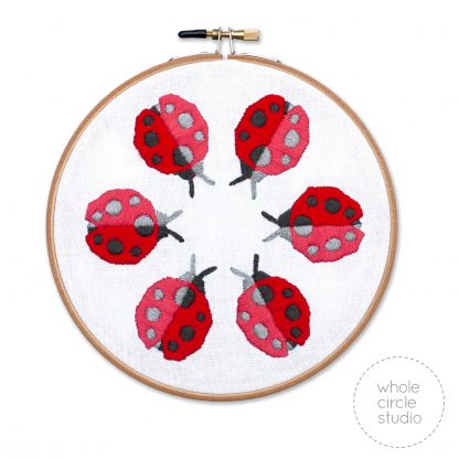 Whole Circle Studio Ladybug Loop Embroidery Kit