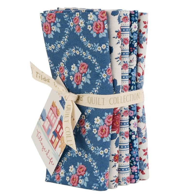 PREORDER - Tilda - Village Life - Fat Quarter Bundle - 5 Prints - 300277 - Ships October 2026