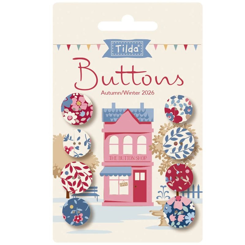 PREORDER - Tilda - Village Life - Buttons - Winter - Ships October 2026