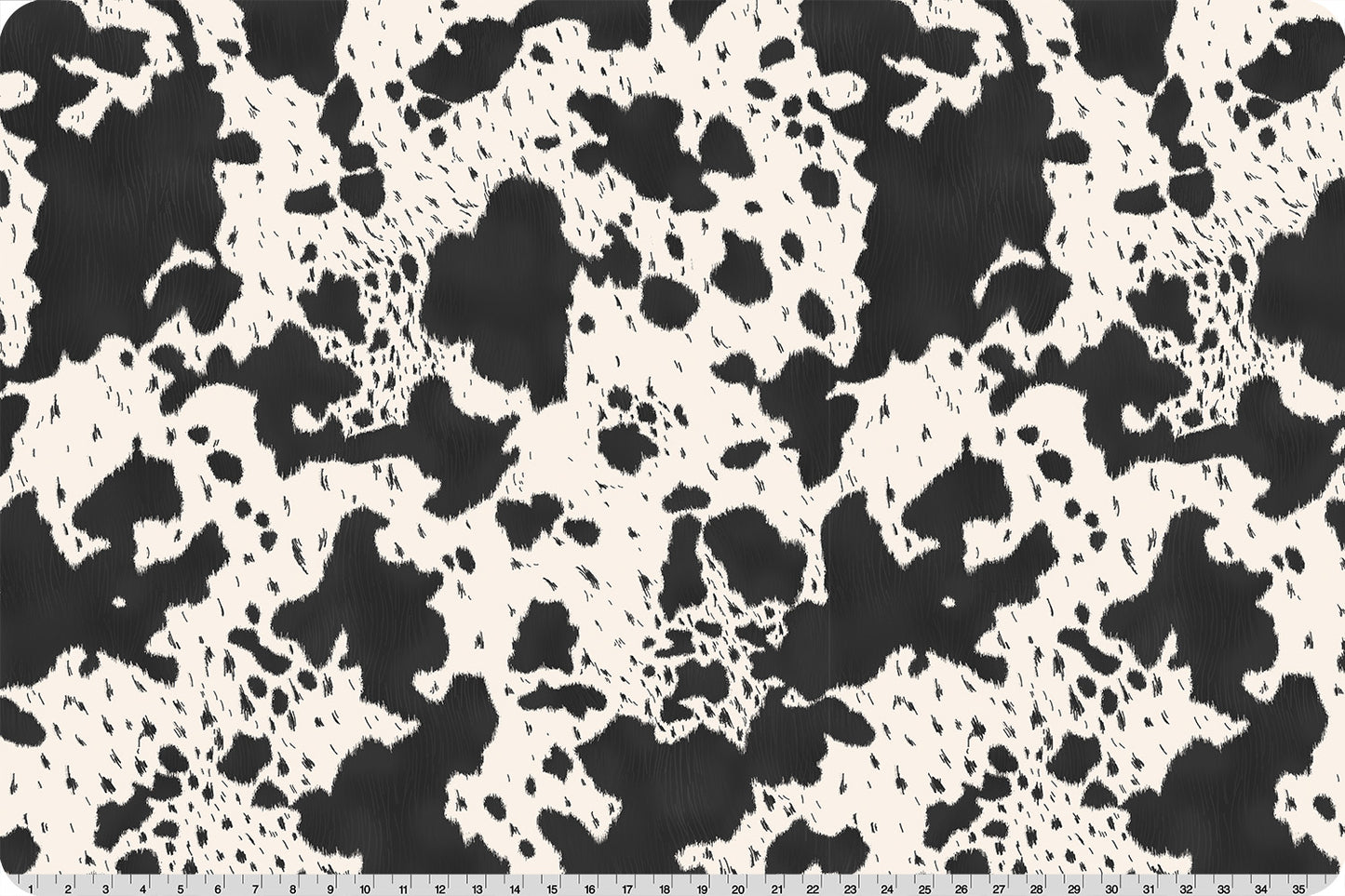 Shannon Fabrics - Echoes of the Range Longhorn Quilting Cuddle - Black - 44" Wide - Minky Cuddle Fabric