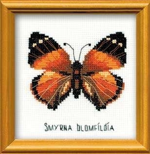 Riolis Cross Stitch Kit - Nymphalidae Butterfly
