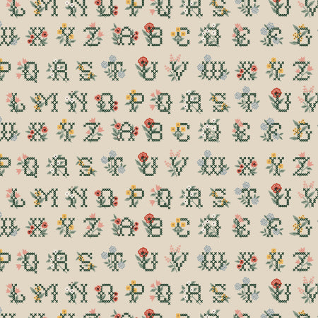 Rifle Paper Co - Home Sweet Home - Cross Stitch Letters - RP1802-LI1