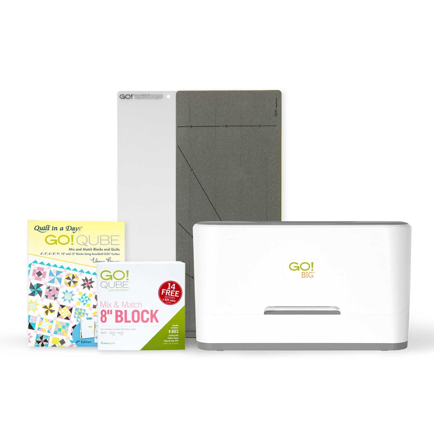Accuquilt GO! Ready. Set. GO! Big® Ultimate Fabric Cutting System + Travel Totes # 56498