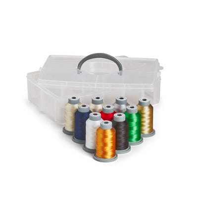 Glide Thread - Full Spread Collection - 10 Color Mini Spool Pack - 40 wt Trilobal Polyester Top Thread