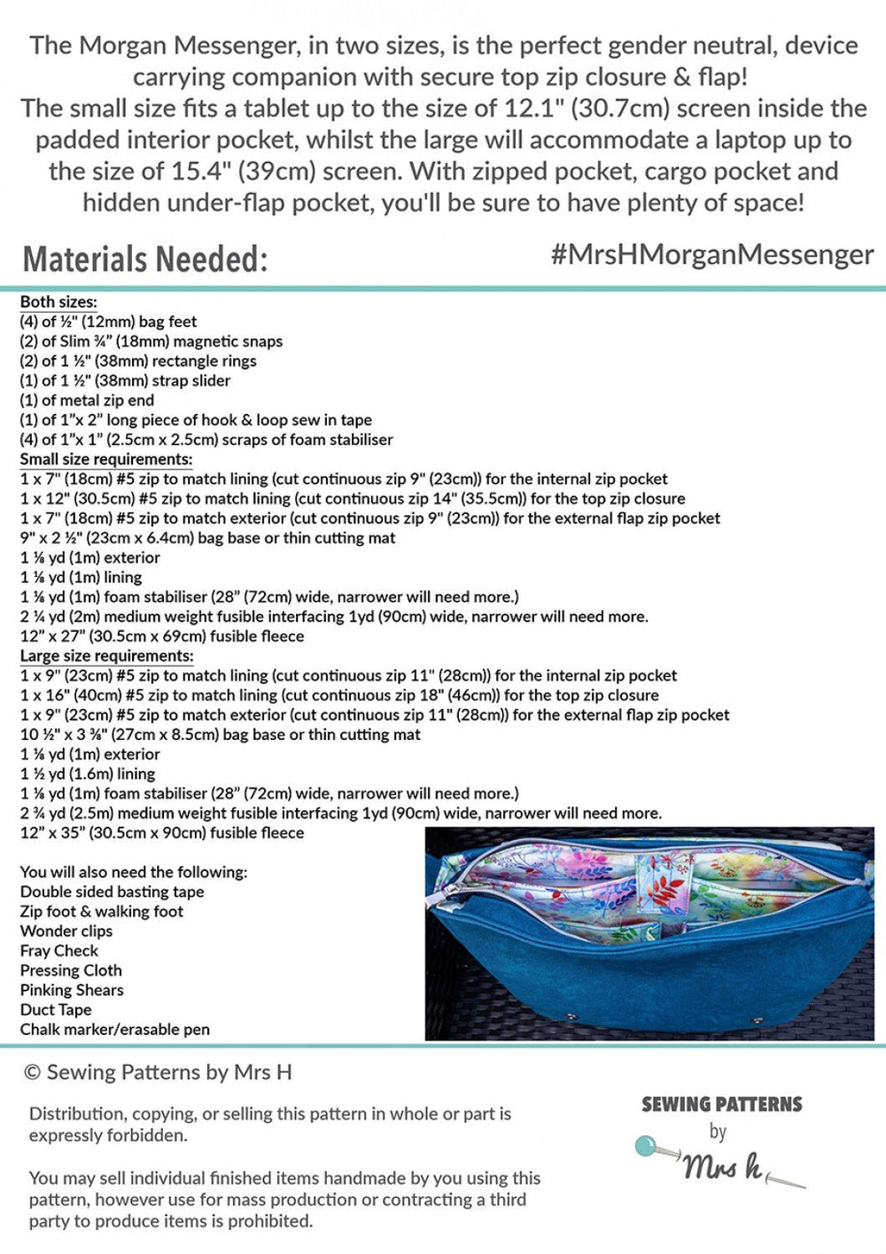 The Morgan Messenger Bag Pattern By Mrs. H