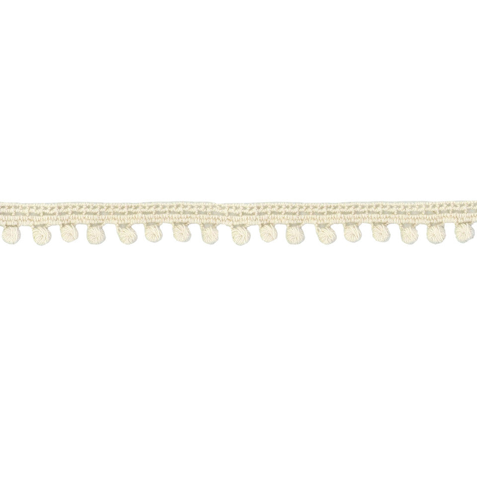 Wrights Pom Pom Fringe - Natural - 1/2" - By The Yard